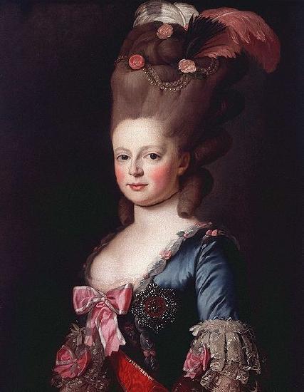 Alexander Roslin Portrait of Sophie Dorothea of Werttemberg Sweden oil painting art